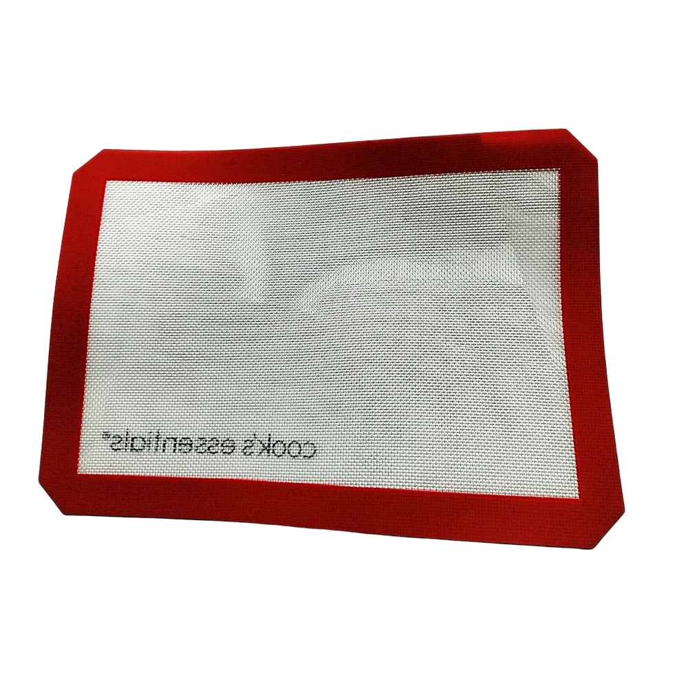 Cook's Essentials ~ White and Red Silicone Baking Mat Set. 5 Pieces NWOT - Picture 3 of 6